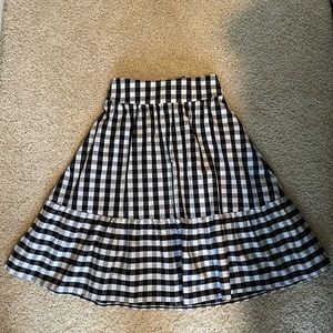 Gingham J.Crew Skirt